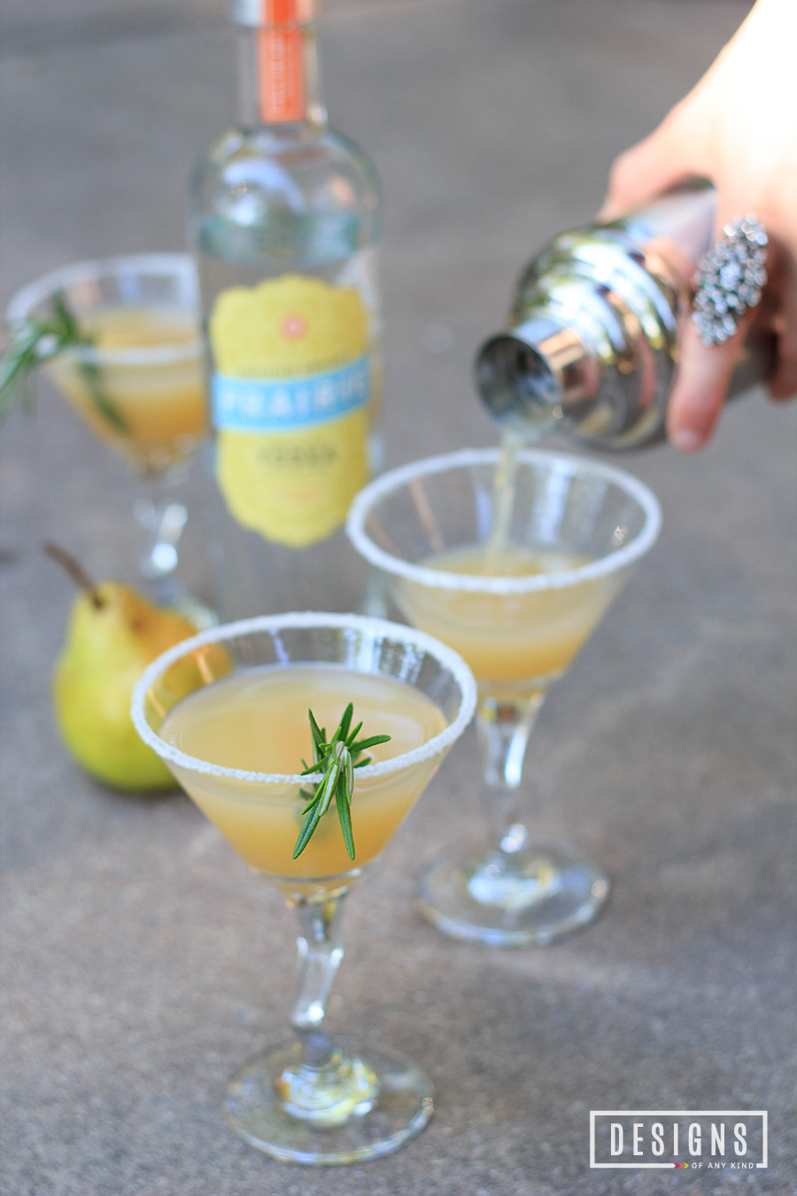 Pear & Rosemary Martini | Designs of Any Kind