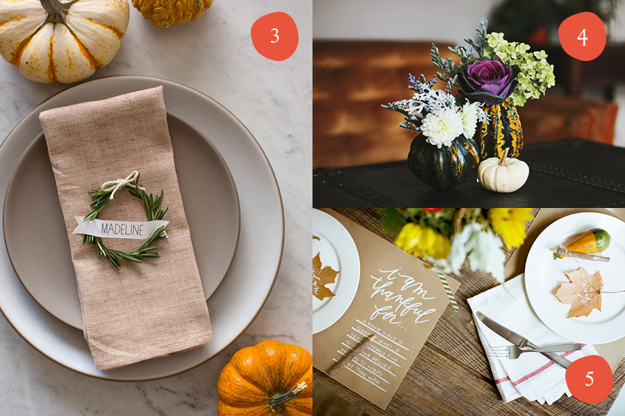 Get festive in a flash with these last minute Thanksgiving DIYs!