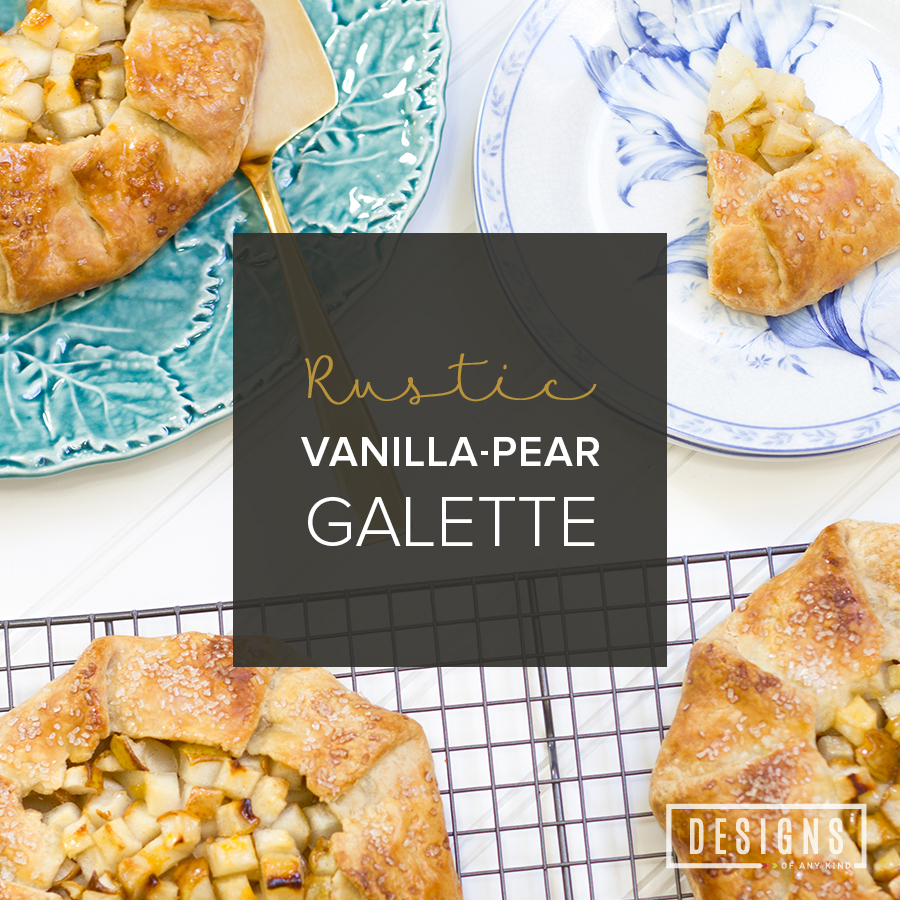 Rustic Vanilla Pear Galette | Designs of Any Kind