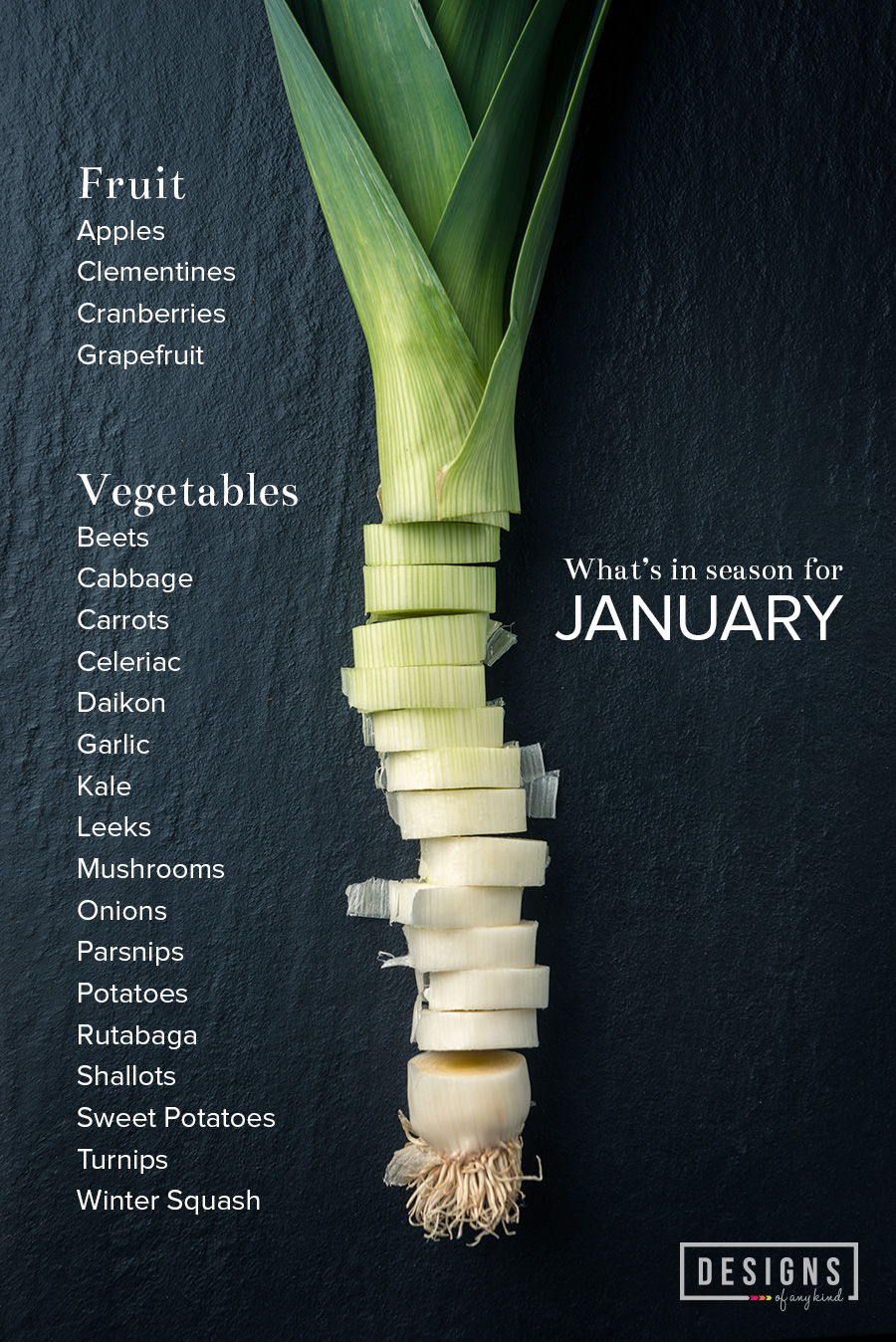 Eat the Seasons | January. Even in the dead of winter, we love eating what's fresh and in season. A round up of delicious and healthy food blogger recipes that capitalize on whats in season for January.