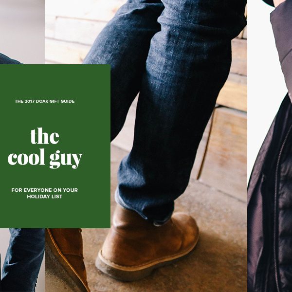 The Cool Guy Gift Guide - Up his style ante with covetable, uber stylish gear that every cool guy needs to have! | THE 2017 DOAK GIFT GUIDES | Shop at www.designsofanykind.com